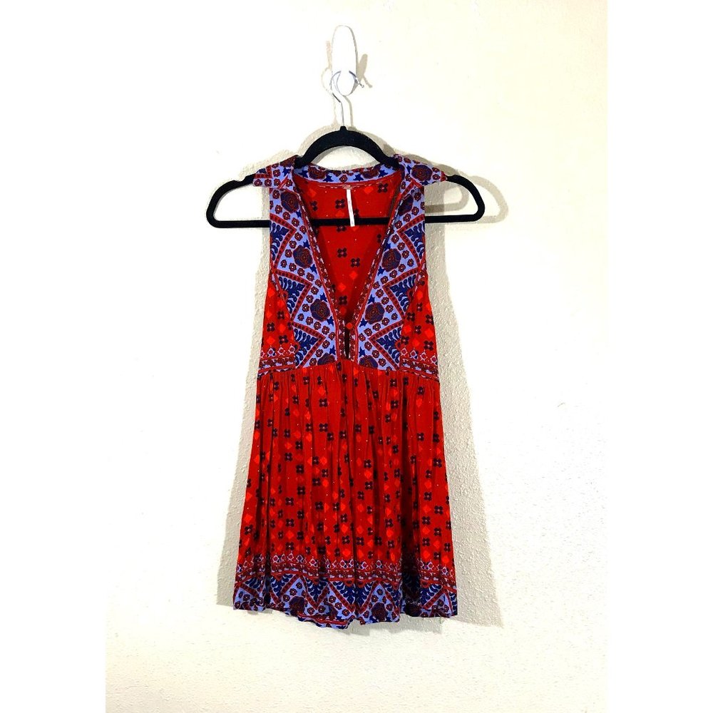 Free People Southwestern Boho Sleeveless Tunic XS